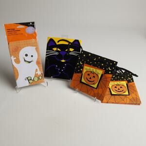 Mixed Lot 6 American Greetings Hallmark Halloween Treat Gift Bags Cat Pumpkin